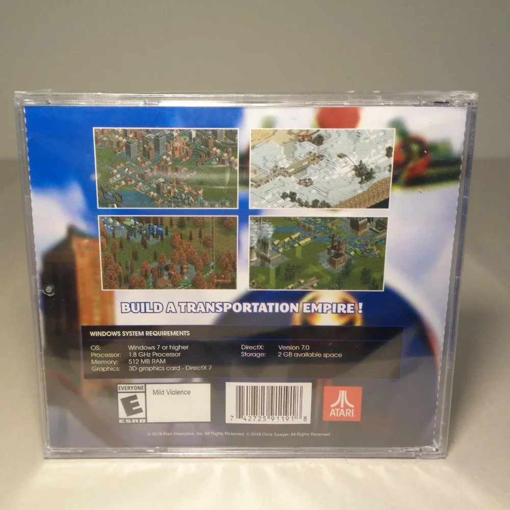 LOCOMOTION Chris Sawyer's New PC CD-ROM Video Game Atari